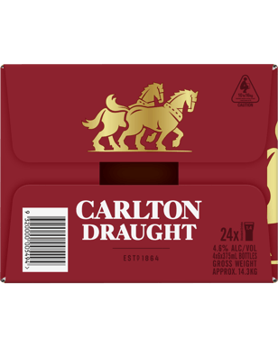Carlton Draught Bottles 375ml  Bottle