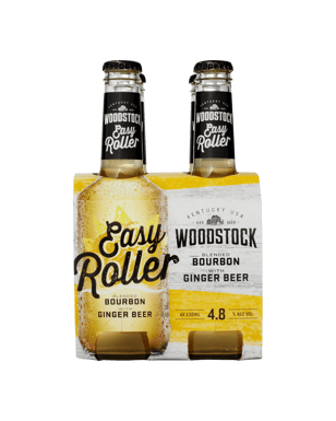 Woodstock Easy Roller Bourbon & Ginger Bottles 330ml  Bottle