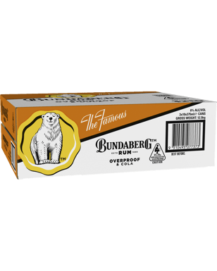 Bundaberg Op Rum & Cola 10 Pack Cans 375ml  3 Case