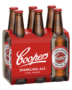 Coopers Sparkling Ale Bottles 375ml  6 Pack