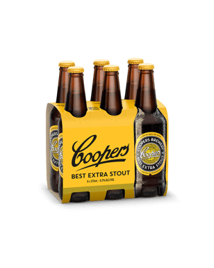 Coopers Best Extra Stout Bottles 375ml  6 Pack