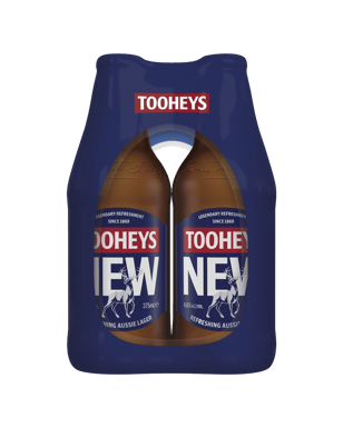 Tooheys New Bottles 375ml  6 Pack
