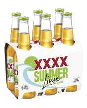Xxxx Summer Bright Lager With Natural Lime Bottles 330m  6 Pack