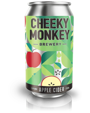 Cheeky Monkey Brewery Apple Cider  Can