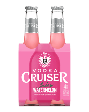 Vodka Cruiser Juicy Watermelon Bottles 275ml  4 Pack