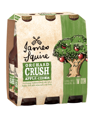 James Squire Orchard Crush Apple Cider Bottles 345ml  6 Pack