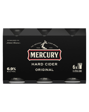 Mercury Hard Cider Original 6.9% Cans 375ml  6 Pack