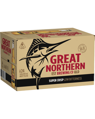 Great Northern Brewing Co. Super Crisp Lager Bottles 330ml  24 Case