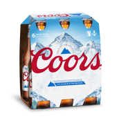 Coors Lager Bottles 330ml  6 Pack