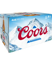 Coors Lager Bottles 330ml  24 Case