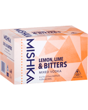 Mishka Vodka Lemon Lime Bitters Bottles 275ml  24 Case
