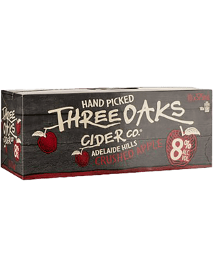 Three Oaks Crushed Apple Cider 8% Cans 10x375ml  Can
