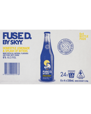 Skyy Fused Homestyle Lemonade & Bitters 330ml  24 Case