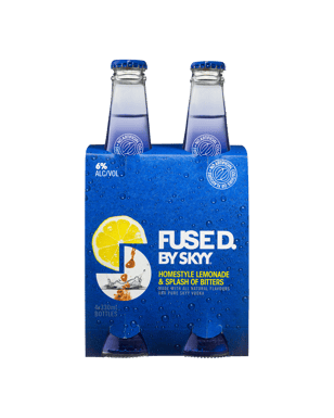 Skyy Fused Homestyle Lemonade & Bitters 330ml  4 Pack