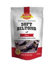 D.jay's Soft Biltong Chilli 120g  Each