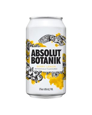 Absolut Botanik Lemon Cans 375ml  Can