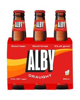 Alby Draught Bottles 330ml  Can