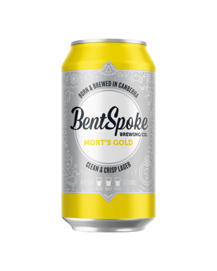 Bentspoke Mort's Gold Lager 375ml  Can