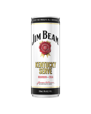 Jim Beam Kentucky Serve Bourbon And Cola Can 250ml  Can
