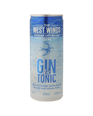 West Winds Sabre Gin And Tonic Cans 250ml  Can