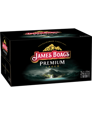 James Boag's Premium Lager Bottles 375ml  24 Case