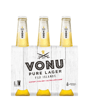 Vonu Pure Fiji Lager Bottles 330ml  Bottle
