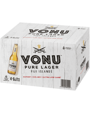 Vonu Pure Fiji Lager Bottles 330ml  Bottle