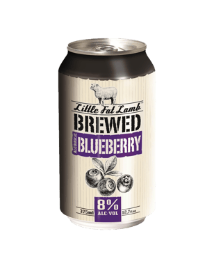 Little Fat Lamb Blueberry Cans 10 Pack 375ml  Can