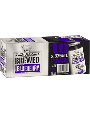 Little Fat Lamb Blueberry Cans 10 Pack 375ml  Can