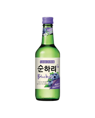 Lotte Liquor Chum Churum Blueberry Soonhari  360ml  Bottle