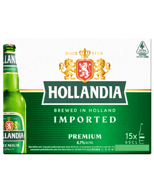 Hollandia Beer Bottles 650ml  15 Case