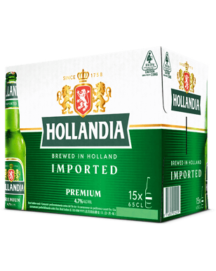 Hollandia Beer Bottles 650ml  15 Case
