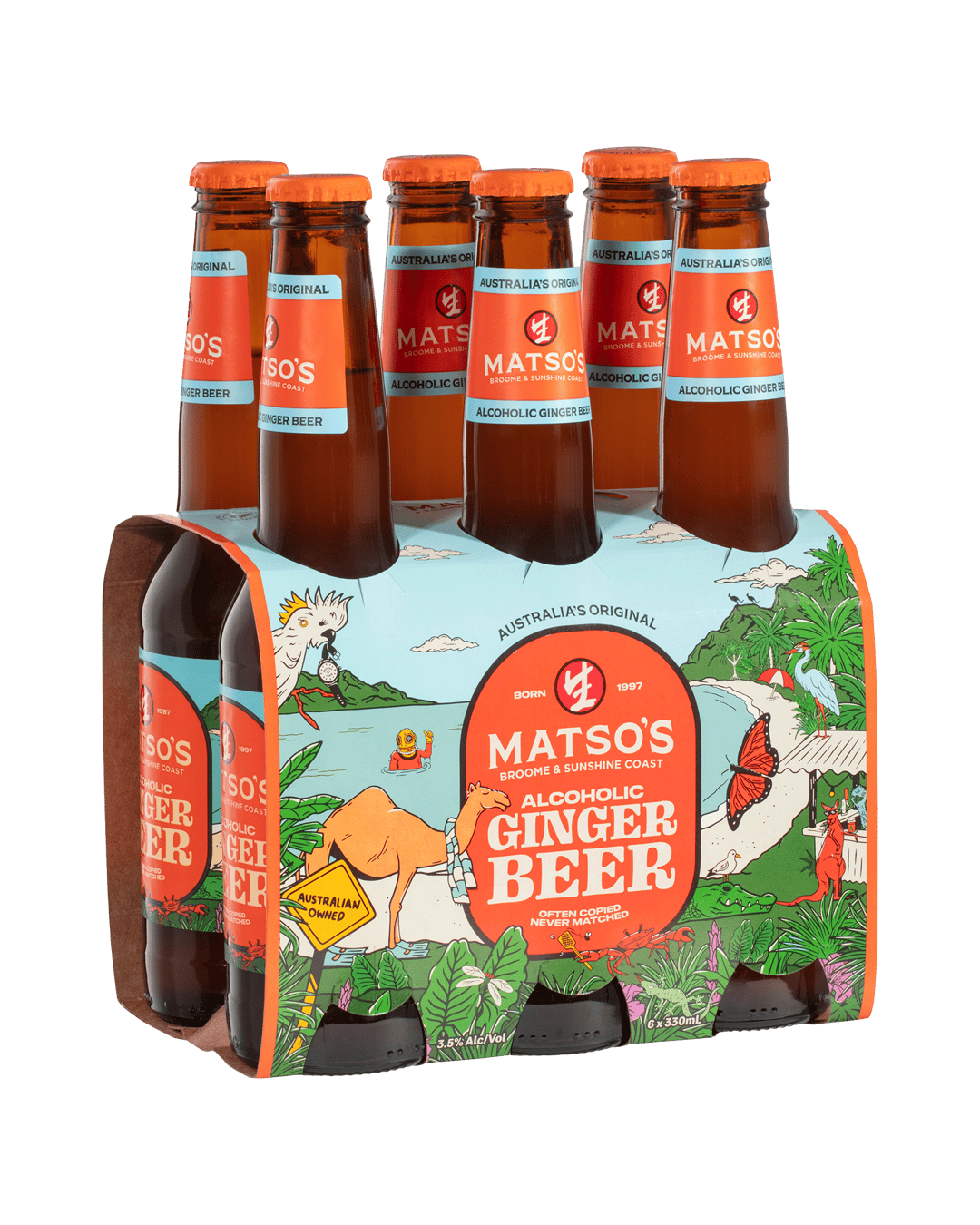 Matso's Ginger Beer Bottles 330mL