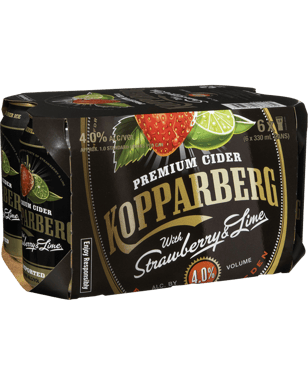 Kopparberg Strawberry & Lime Cider Cans 330ml  6 Pack