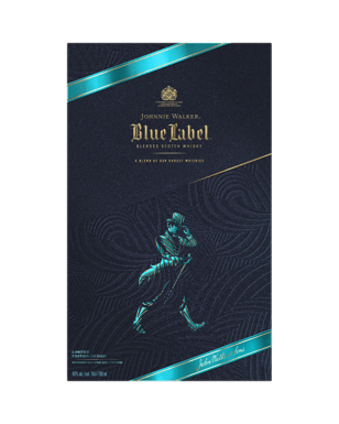 Johnnie Walker&nbsp; Blue Label Scotch Whisky & Crystal Glass Gift Pack  Bottle