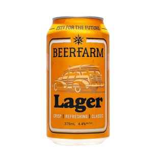 Beerfarm West Coast Lager Can 375ml  Can