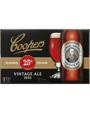 Coopers Vintage Ale Bottles 355ml  24 Case