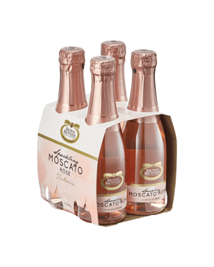 Brown Brothers Sparkling Moscato Rosa Bottles 200ml  4 Pack