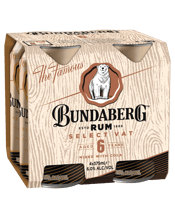 Bundaberg Select Vat Rum & Cola Cans 375ml  4 Pack