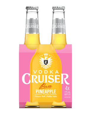 Vodka Cruiser Pure Pineapple Bottles 275ml  4 Pack