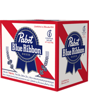 Pabst Blue Ribbon Premium Lager Cans 473ml  6 Pack