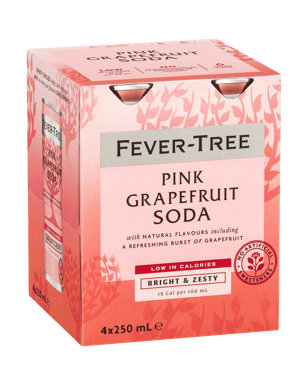 Fever Tree Pink Grapefruit Cans 4x250ml  Can