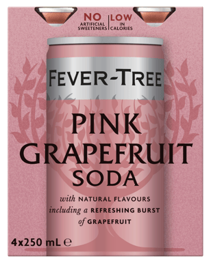 Fever Tree Pink Grapefruit Cans 4x250ml  Can