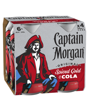 buy captain morgan original spiced gold cola cans 375ml online