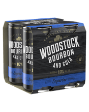 Woodstock Bourbon And Cola 10% Cans 200ml  4 Pack