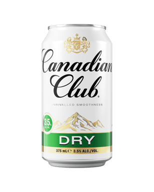 Canadian Club Whisky & Dry 3.5% Cans 375ml  Can
