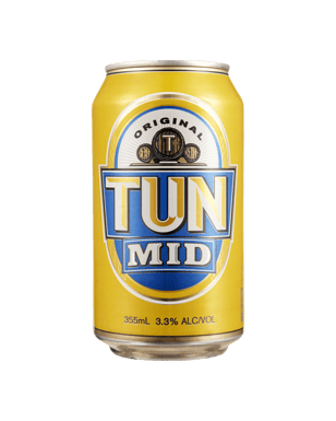 Tun Gold Mid Lager Cans 355ml  Can