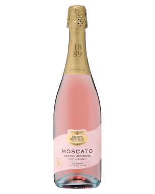 Brown Brothers Sparkling Moscato Rose  Bottle