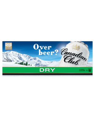Canadian Club Whisky & Dry 4.8% Cans 10 Pack 375ml  Pack