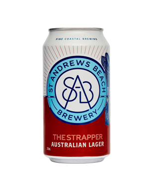St Andrews Beach Brewery The Strapper Australian Lager Cans 375ml  Can